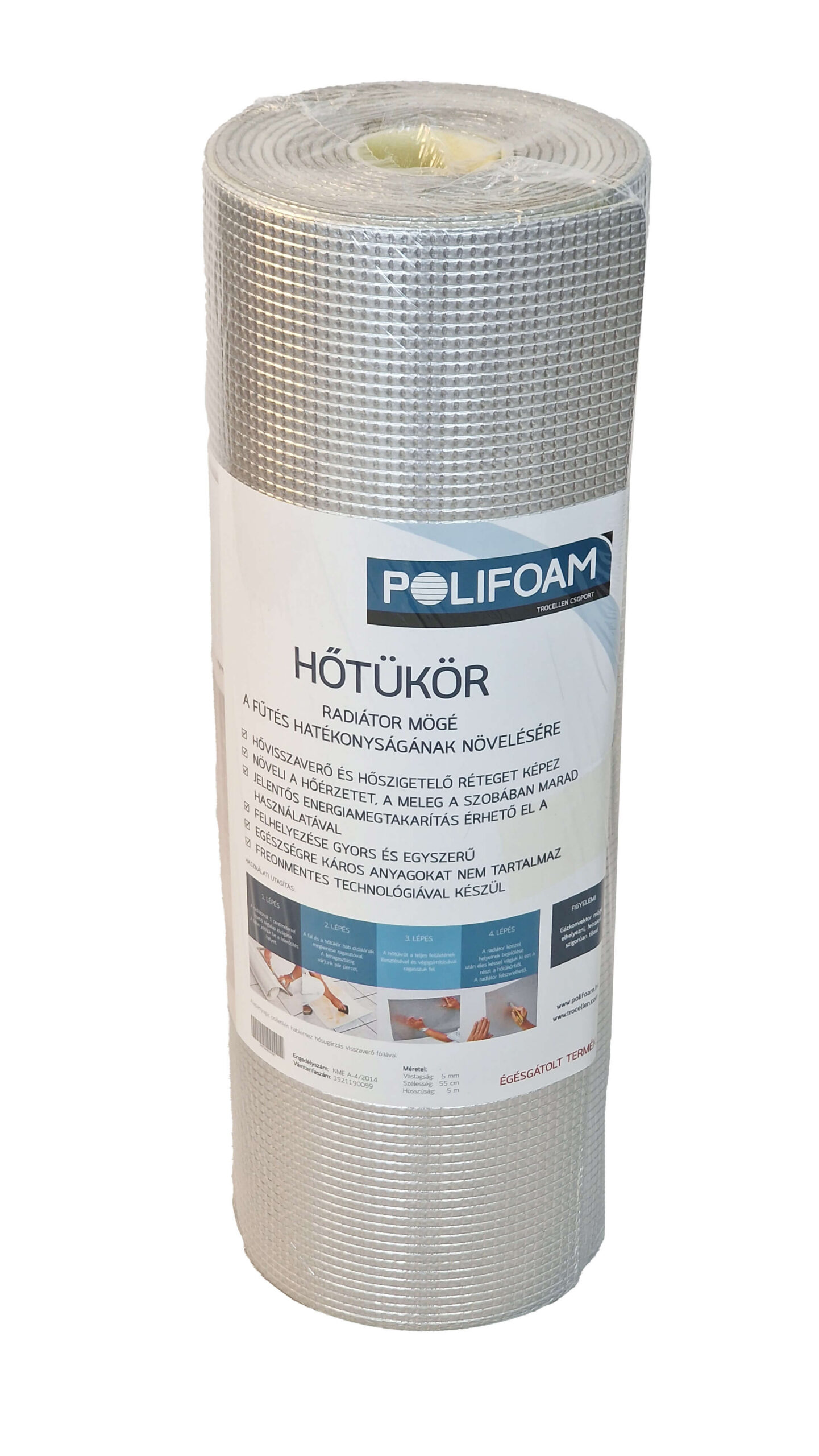 Hőtükör radiátor mögé